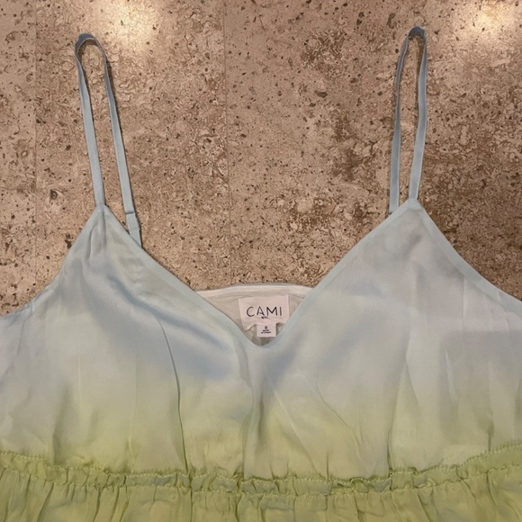 Cami NYC The Adrienne Rainbow Tiered Silk Dress - Picture 3 of 6